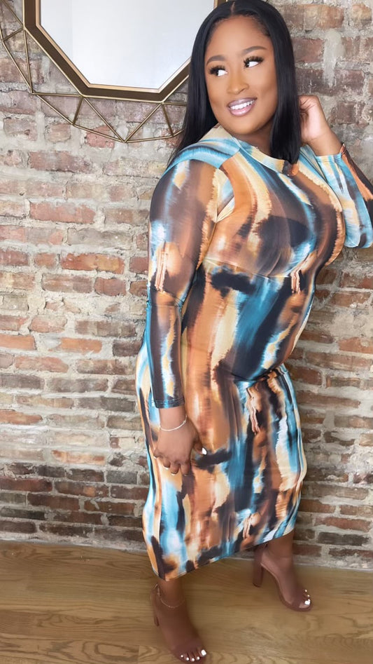Work of Art Mesh Dress